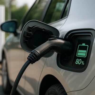 O Segredo dos 80%: Por Que a Recarga de Carros Elétricos Não Vai Até 100%?